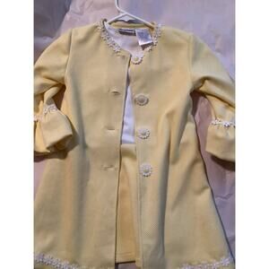 BlueBeri Boulevard 2-piece with jacket Yellow 4T dress